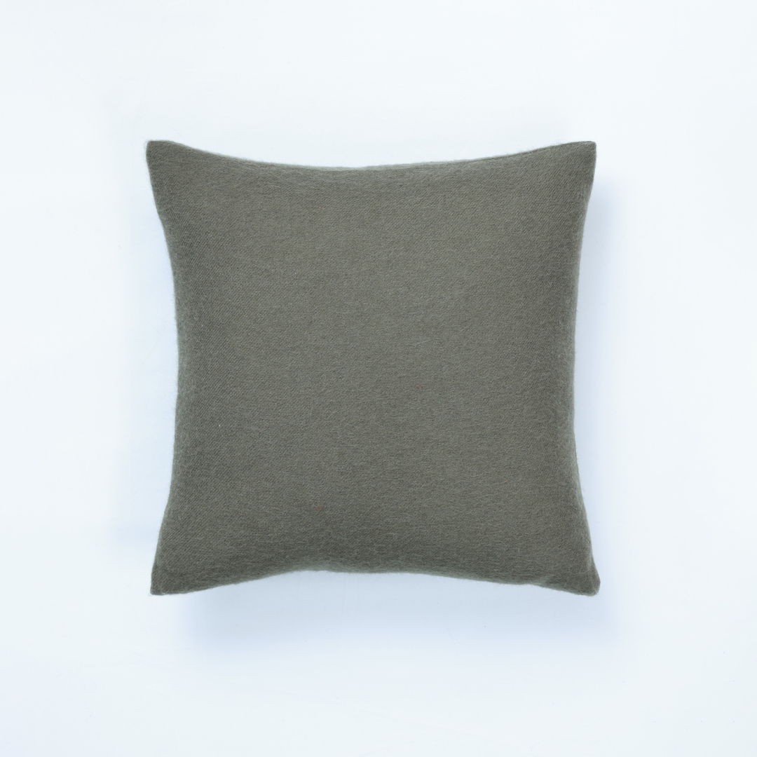 MM Linen Lodge Sage Lambswool Throws & Cushions  100% Australian Lambswool image 2
